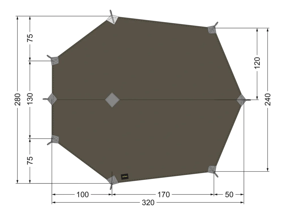 Tatonka Tarp Wing 3 LT Ultraleicht 320 x 280 cm Sale