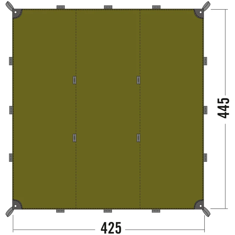 Tatonka Tarp 1 Mehrzweckplane 425 x 445 cm Abverkauf