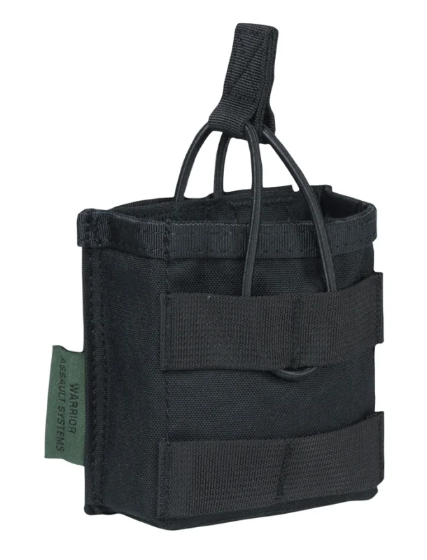 Warrior Single Open Mag Pouch HK417 Black Preisknaller