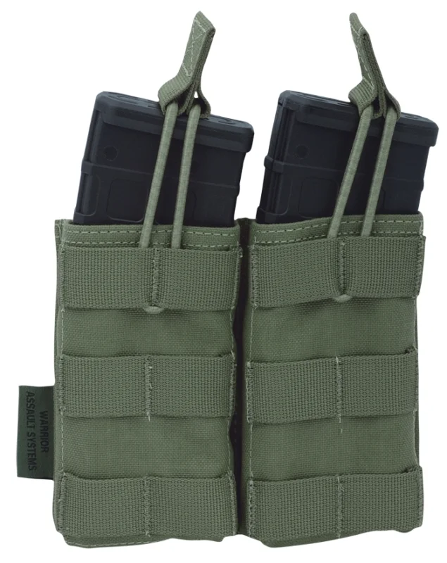 Warrior Double Open Mag Pouch Oliv M4/AR15 Meistverkauft