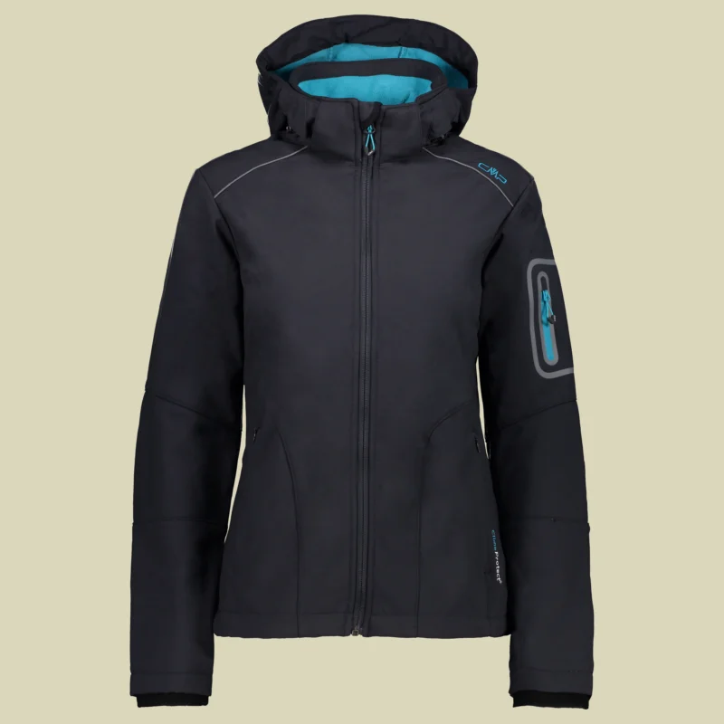 Schneller Versand CMPWoman Softshell Jacket Zip Hood 3A05396 Größe 34 Farbe 110Q navy-sea blue