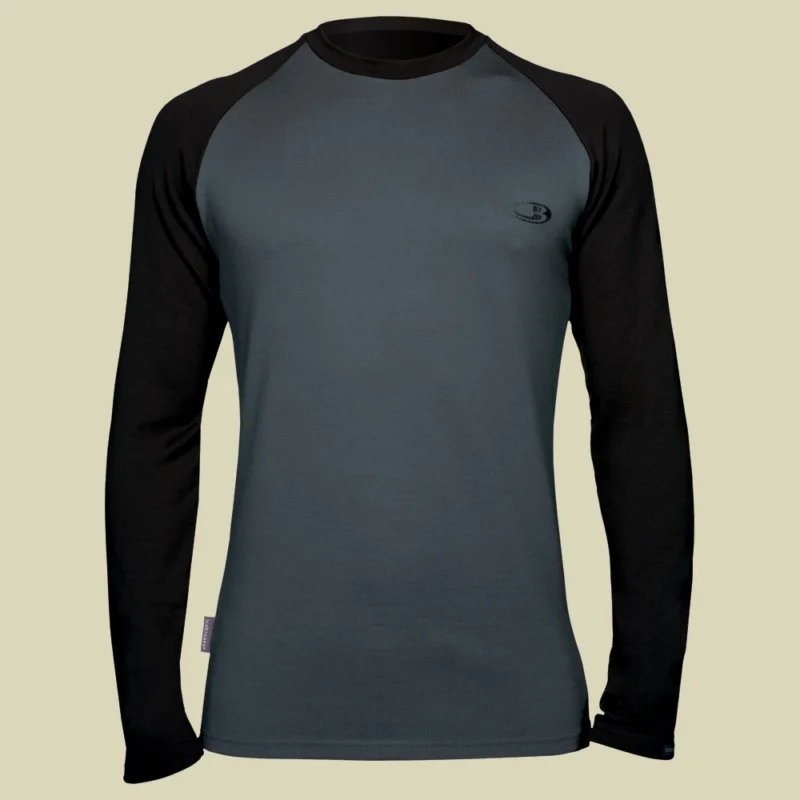 IcebreakerBodyfit 260 Midweight LS Crewe Men Größe M Farbe Charcoal/Black Echt