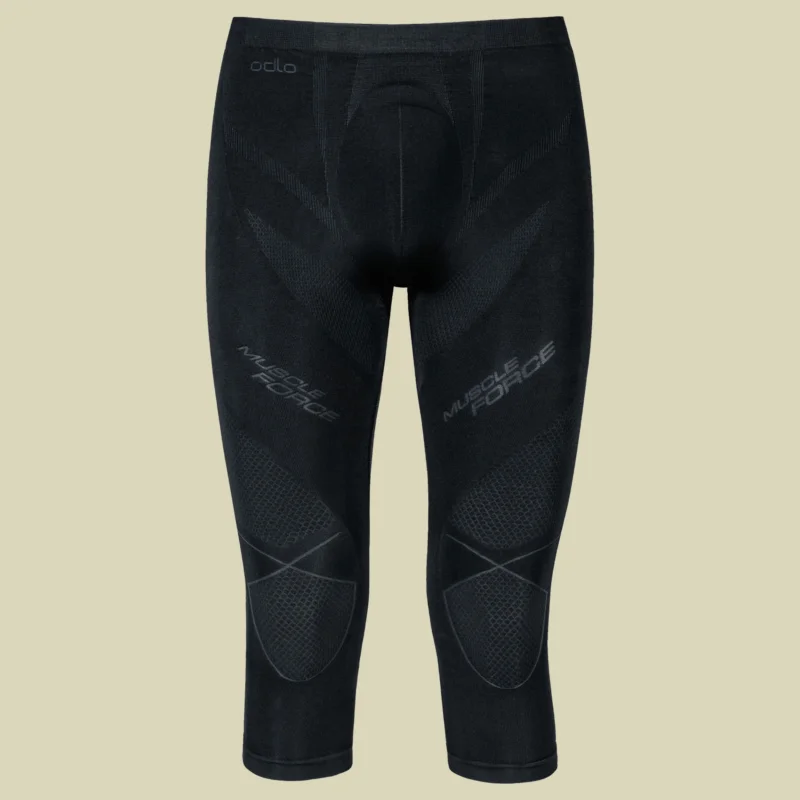 ODLOEvolution Warm Muscle Force Pants 3/4 Men Größe S Farbe black-odlo graphite grey Jetzt Kaufen