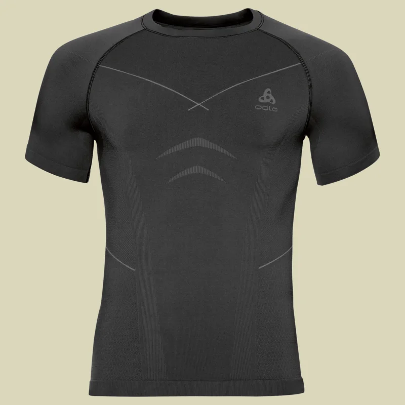 Mega-Angebot ODLOEvolution Warm Shirt s/s crew neck Men 184142 Größe S Farbe black-odlo graphite grey