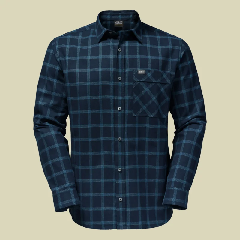Jack WolfskinGlacier Shirt Men Größe S Farbe night blue checks Garantierte Lieferung