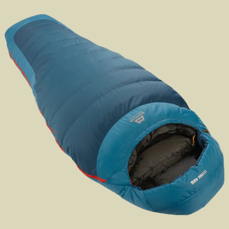 Wochenendangebot Mountain EquipmentTitan 425 Women bis Körpergröße 175 cm Farbe nautilus, Reißverschluss links