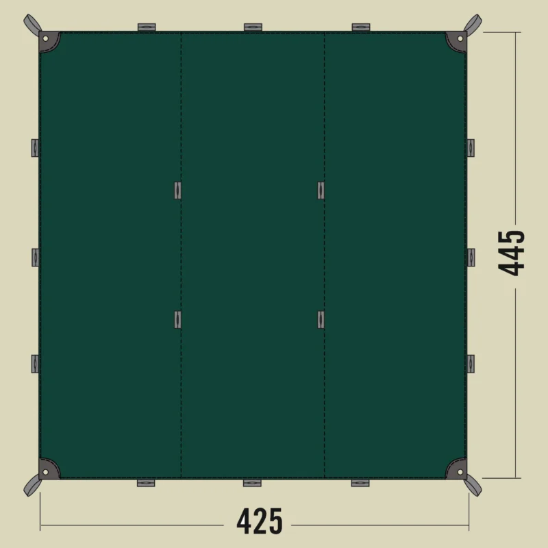TatonkaTarp 1 425x445 cm Farbe bazil Bestpreis