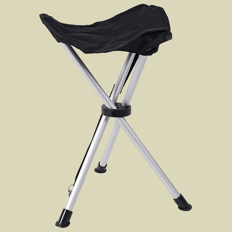 Basic NatureDreibeinhocker Travelchair Sandwich Sitzhöhe 47 cm Sitzfläche schwarz Schneller Versand