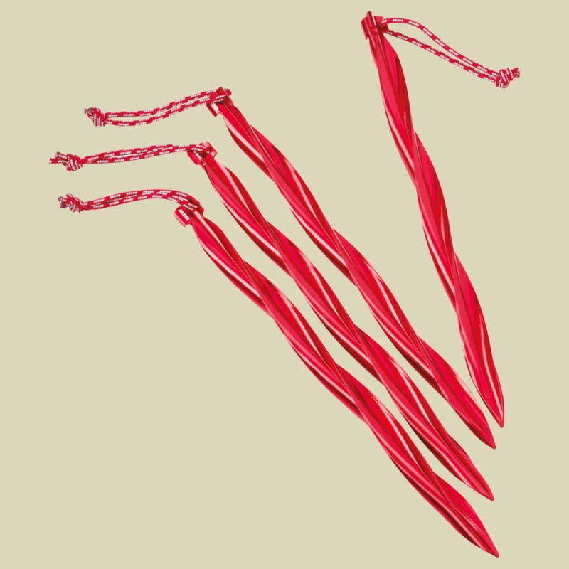 Nur Heute MSRCyclone Stake Kit (4 Stakes) Länge 24 cm Farbe red
