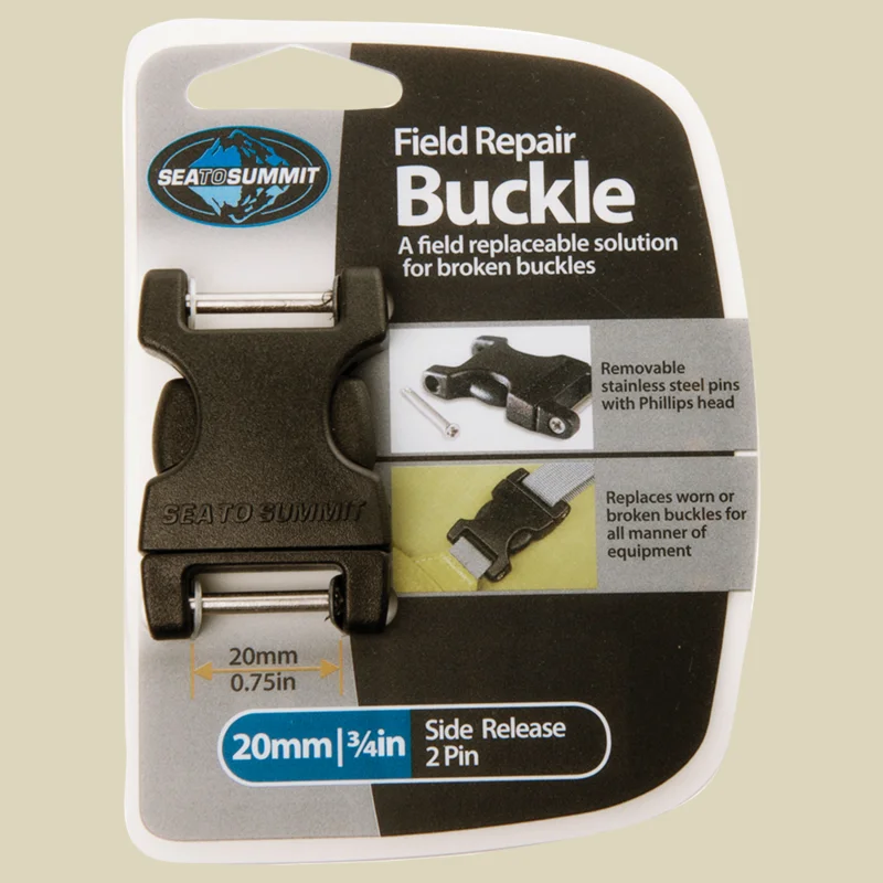 Sea to SummitField Repair Buckle Side Release 20 mm (2Pin) für Gurtbänder bis 20 mm Direkt Vom Hersteller