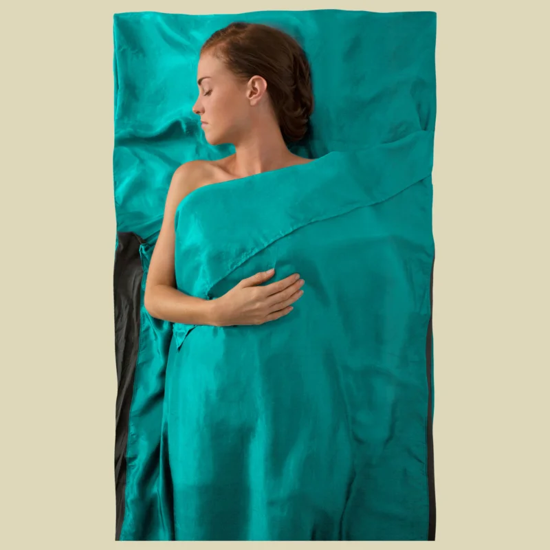 Sea to SummitSilk Stretch Liner - Traveller(with Pillow Slip) Maße 225 x 92 cm Farbe sea foam Sichere Zahlung