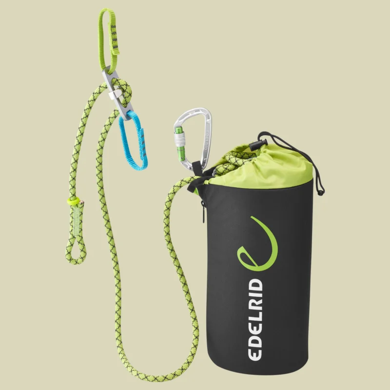 EdelridVia Ferrata Belay Kit II 25m Set: Sicherungsplatte und Sicherungsseil Finale Aktion