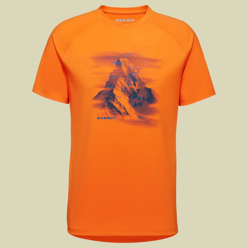 Echt MammutMountain T-Shirt Men Hörnligrat Größe MFarbe dark tangerine