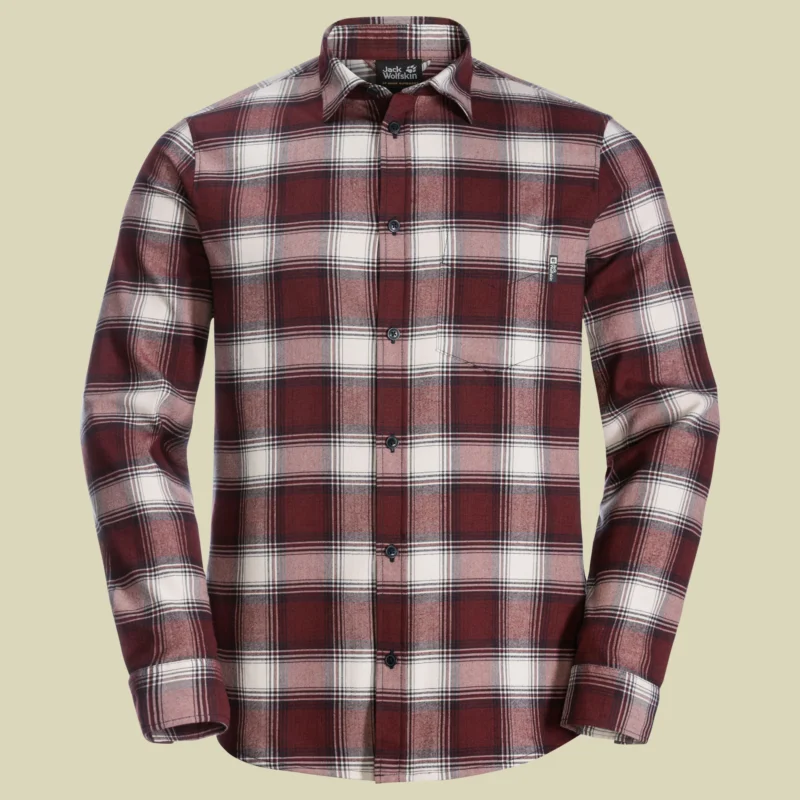 Jack WolfskinWanderweg Shirt Men Größe MFarbe cordovan red checks Top-Seller