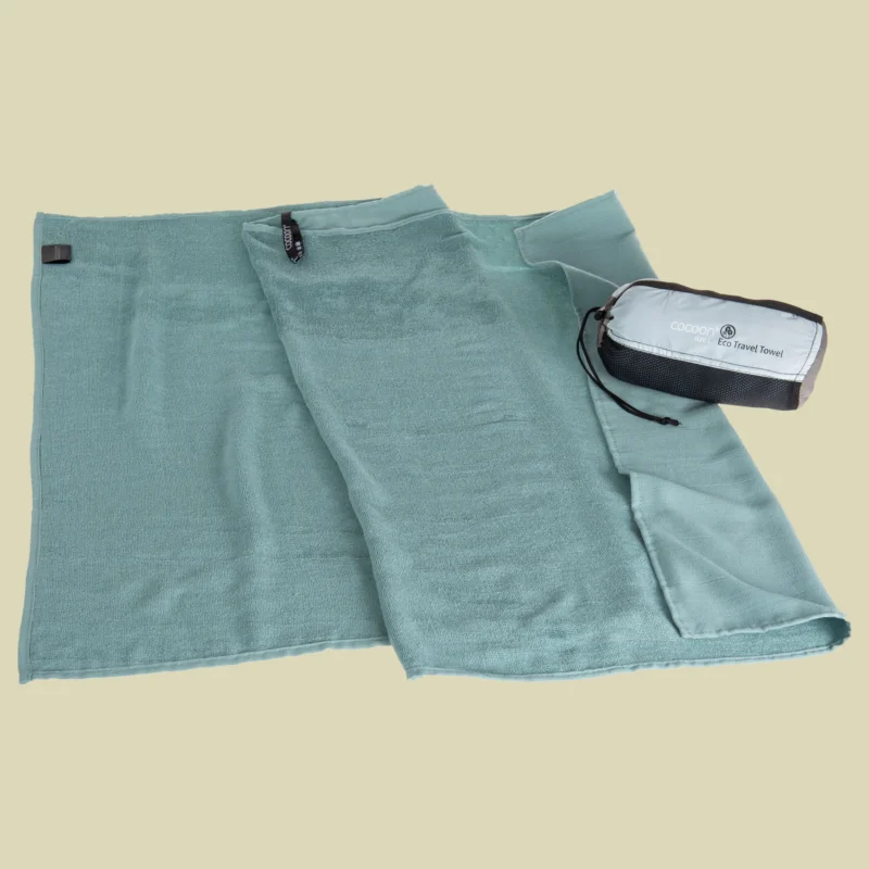 Knallerangebot CocoonEco Travel Towel Liegefläche small Farbe nile green