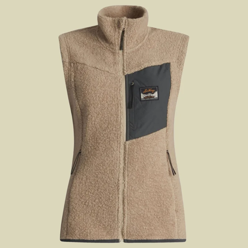 LundhagsFlok Wool Pile Vest Women Größe XL Farbe sand Preisknaller