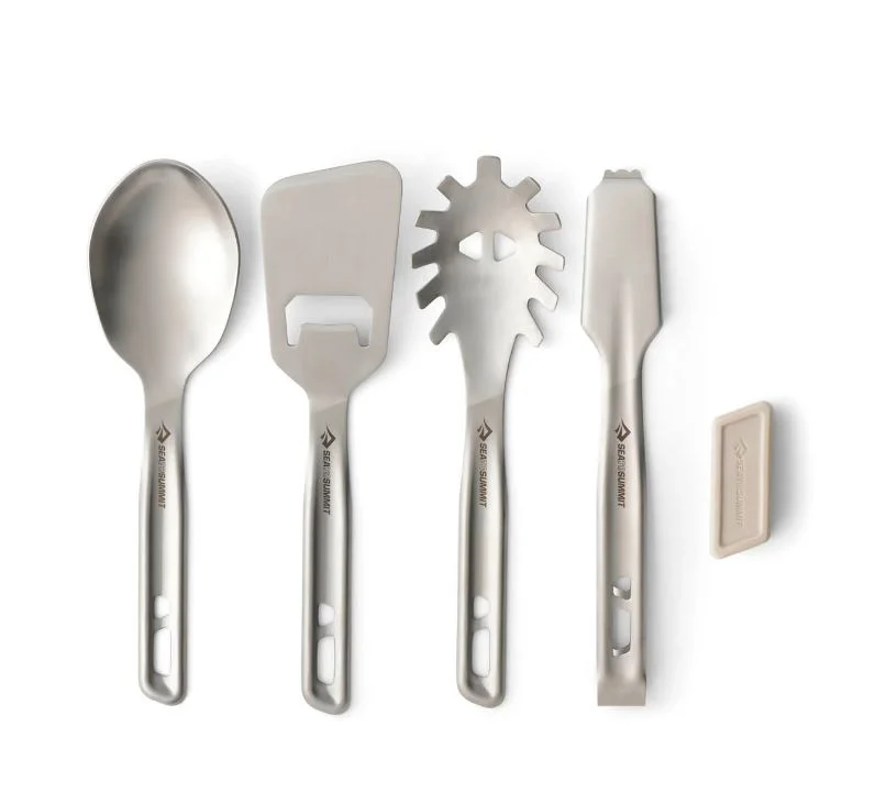 SEATOSUMMIT Detour Utensil Set – Küchenhelferset aus Edelstahl (4-teilig) Bestseller