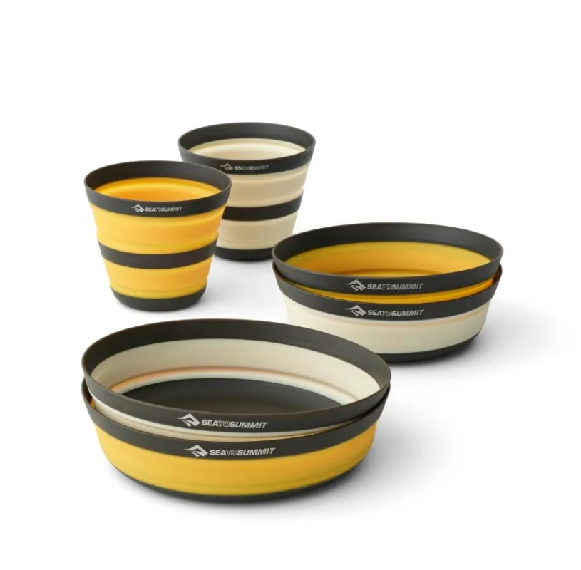SEATOSUMMIT Frontier Dinnerware Set – Ultraleichtes, zusammenfaltbares Geschirrset (6-teilig) Neue Ware