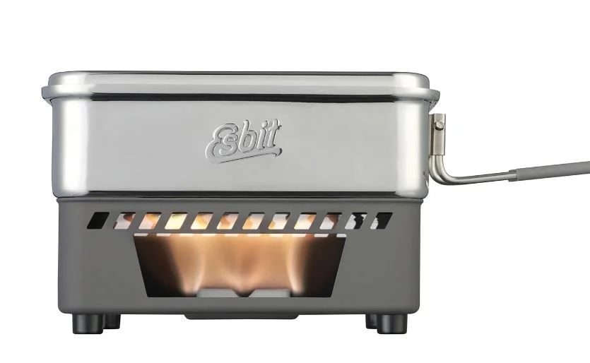 Esbit Trockenbrennstoff-Kochset, 1100 ml, Edelstahl- Trockenbrennstoff-Kochset Nur Für Kurze Zeit