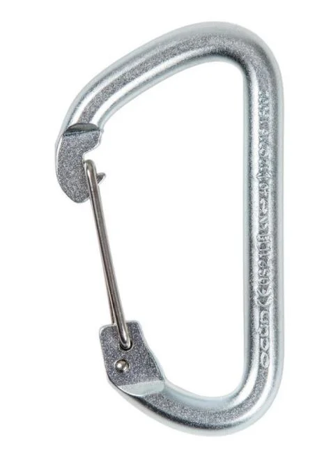 Ocun Gym Wire Steel 02922 - Stahlkarabiner mit Drahtschnapper Geprüft