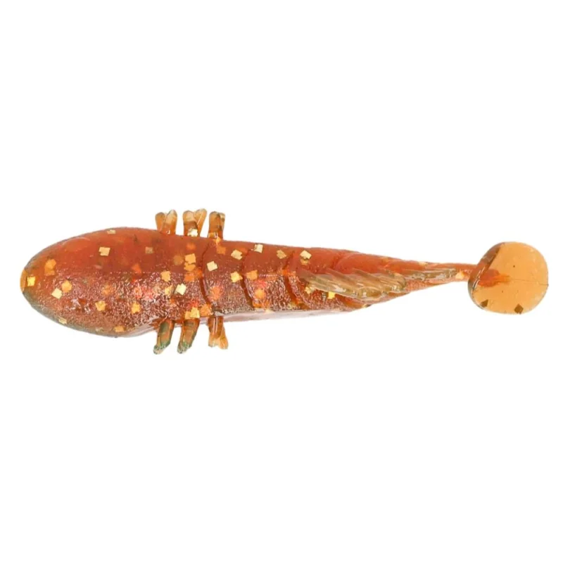 Bait Breath BeTanCo 2 Shadtail 2,2'' Motoroil Gold Zertifiziert