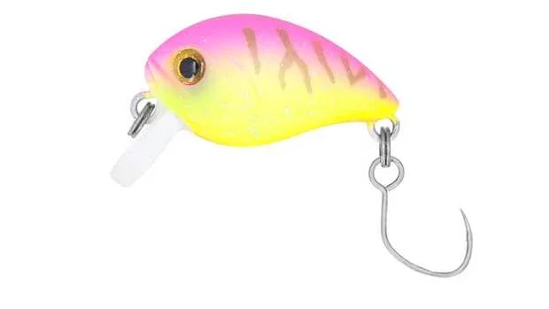Sale Bassday Mogul Crank 27SR Area Forellenwobbler-P-431 Pink Back Tiger-Lime