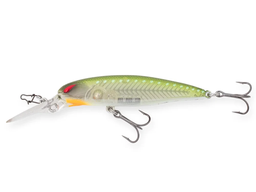 Billig Nories Laydown Minnow Deep Just Wakasagi 6,6cm 6,1g BB Clear Water Green