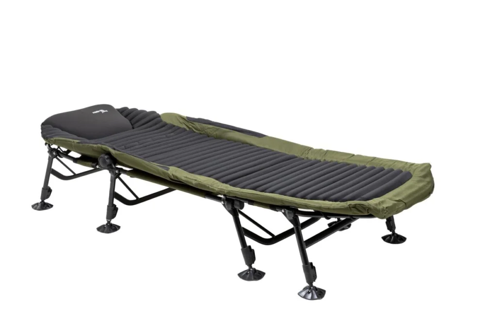 Neu Mostal 3D Bedchair 8-Bein Angelliege Anglerliege Campingliege – hoher Komfort & Stabilität