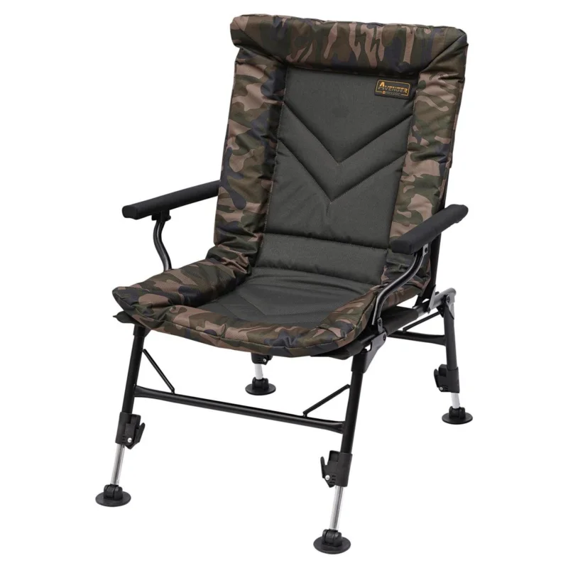Heißes Angebot Prologic Avenger Comfort Camo Chair mit Armlehnen & Covers bis 140kg