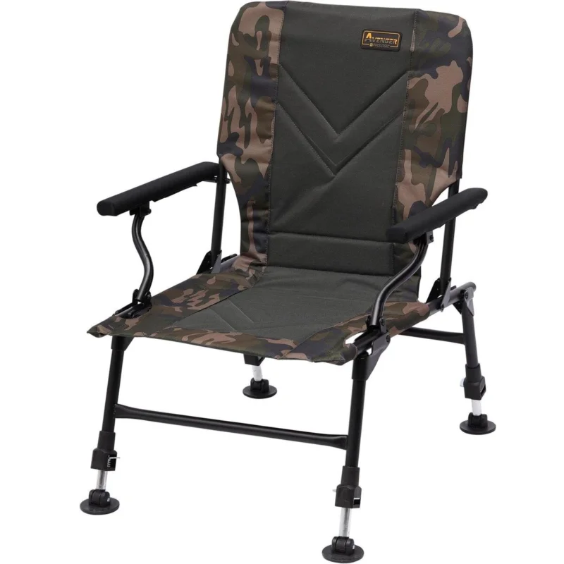 Heißes Angebot Prologic Avenger Relax Camo Chair mit Armlehnen Karpfenstuhl Angelstuhl Stuhl