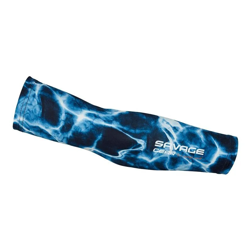 Savage Gear Marine UV Sleeves One Size Sea Blue Sonnenschutz Arm Schneller Versand
