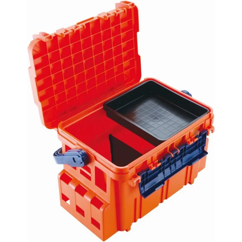 Meiho Bucket Mouth BM 5000 orange Angelkiste Koffer Gerätebox Preis Gesenkt