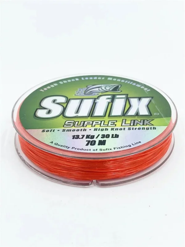 Sufix Supple Link 13,7Kg 30LB 70m Vorfachschnur Schlagschnur Günstig