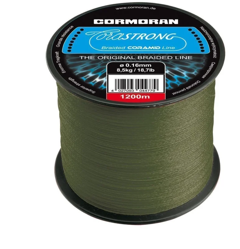 Cormoran Corastrong 0,12mm 6,4kg 1200m Großspule Geflochtene Schnur Angelschnur Sale