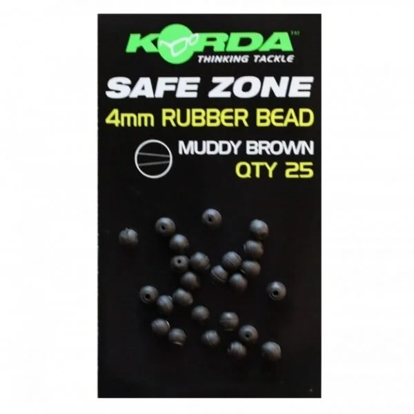 Jetzt Kaufen Korda Safe Zone 4mm Rubber Bead Brown - 25 pcs