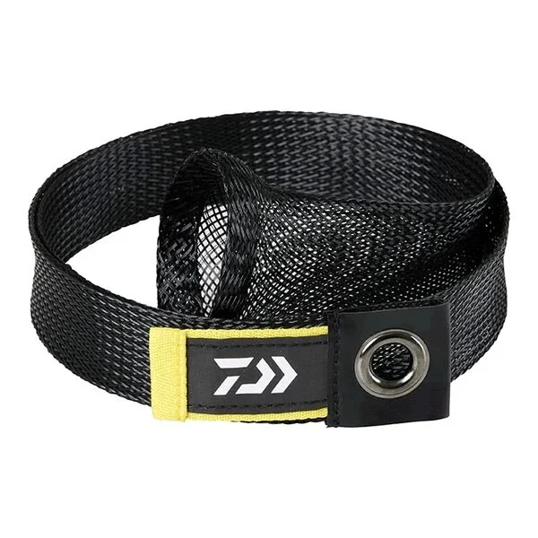 Neu Daiwa Rod Mesh Cover Short Yellow 100x3,5cm Angelruten-Schutz Rutensocke Cast & Spin Futteral