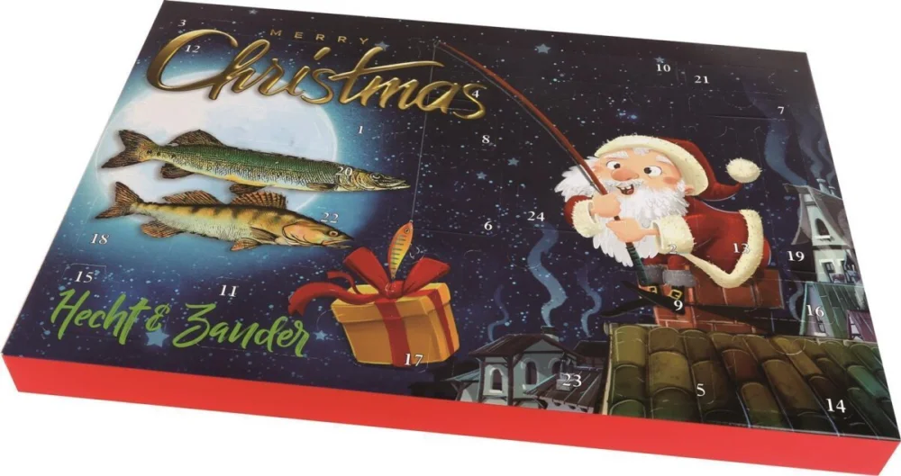 Sonderaktion Paladin Adventskalender Hecht Zander Raubfischangeln Wobbler Gummifische Geschenk