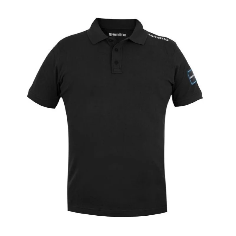 Shimano Polo Aero Shirt Black Polo Shirts in verschiedenen Größen Sonderangebot