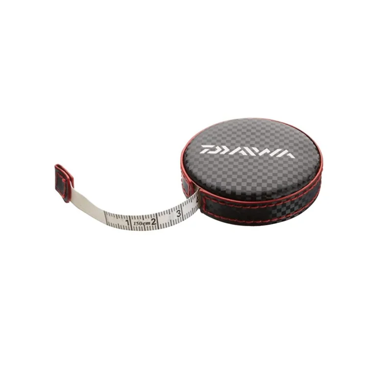 Daiwa Maßband mit Druckknopf 1,50m Messband Angeln Zubehör Centimeter & Inch Abverkauf