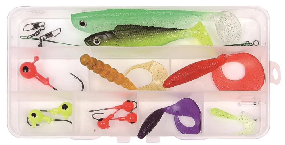 Sale Paladin Set Softköder Box Gummifische Sortimentsbox Twister Jigheads Zubehör