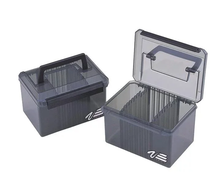Super-Preis Meiho VS-4060 Schwarz Transparente Box Spinnerbox Kunstköderbox Köderbox
