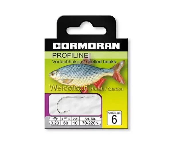 Highlight Cormoran Profiline Weißfischhaken Nickel Gr. 6 Vorfachhaken 10 Stück