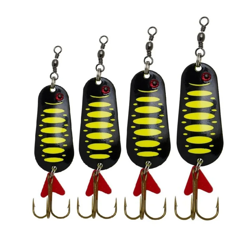 DAM Effzett FZ Standard Spoon Fluo Yellow Black UV Blinker Kunstköder Mega-Angebot