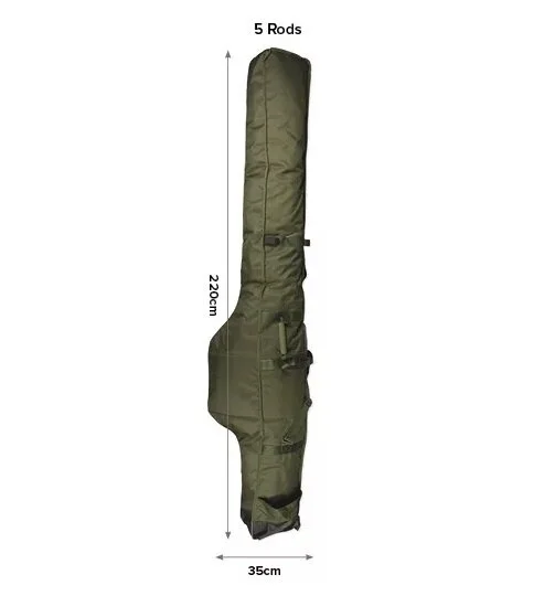 Carp Spirit Magnum Multi-Sleeve Rutentasche 12ft für 5 Ruten Karpfenfutteral Sonderaktion