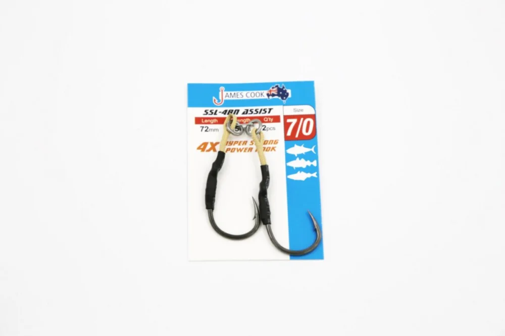 James Cook SSL-4BN Assist Hook Gr. 8/0 77mm 150lbs Pilker Speedjig Günstig