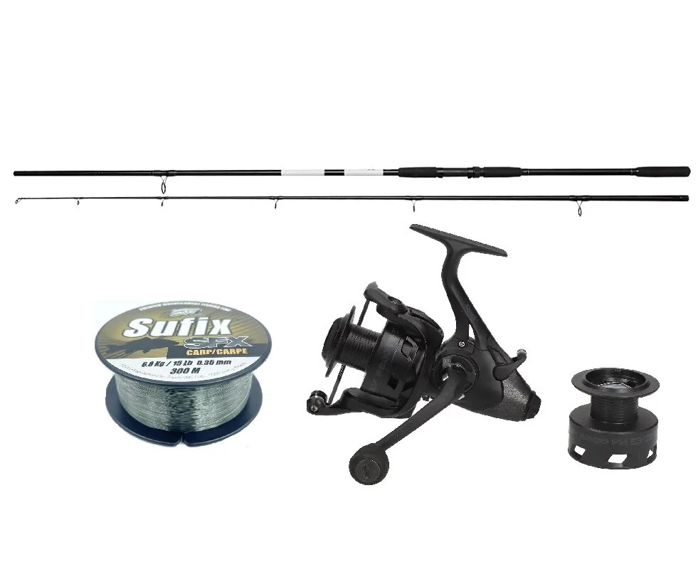 Günstig DAM Karpfencombo 3,60m / 3,00lbs + Rolle + Karpfenschnur Komplettset