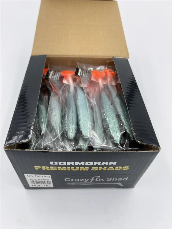Wochenendangebot Cormoran Gummifische Bulk Crazy Fin Shad 10cm UVH Gummiköder 40 Stück