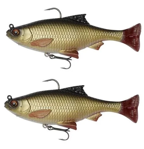 Angebot Savage Gear 3D Roach Pulsetail 10cm 4´´ 17,5g Sinking Rudd 2 Stück Gummiköder