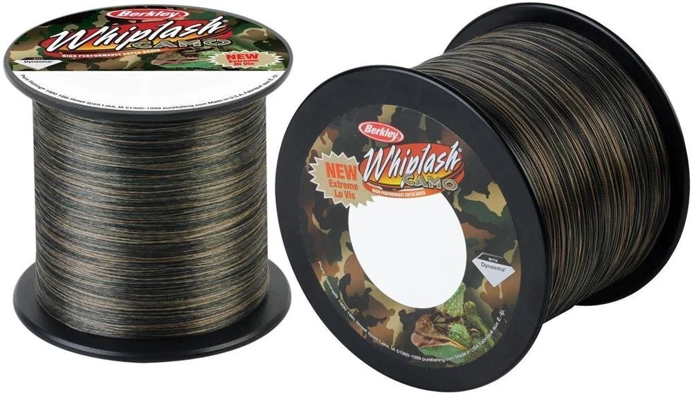 Markenprodukt Berkley Whiplash Camo 0,12mm 16,7kg 1800m geflochtene Schnur