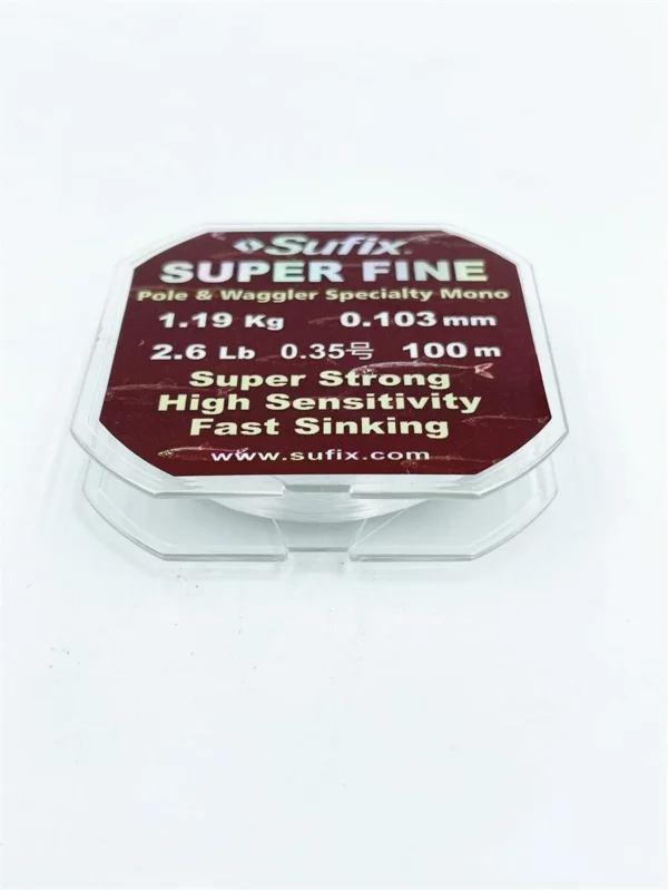 Schneller Versand Sufix Super Fine Match Schnur 0,10mm / 1,19Kg / 100m Matchschnur Monofilschnur